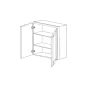 Carolina Hickory Shaker 27x36 Wall Cabinet - RTA thumbnail