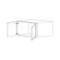 Carolina Hickory Shaker 36x24x24 Wall Cabinet - RTA thumbnail