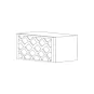 Manhattan Modern Grey 30x15 Wine Rack Cabinet - RTA thumbnail