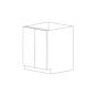 Flat Panel 27" Full Door Base Cabinet - RTA-Charcoal Gray thumbnail