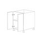 Attis Brown 36" Sink Base Cabinet - RTA thumbnail