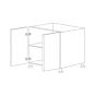 Attis Brown 36" Base Cabinet - 2 Doors - RTA thumbnail