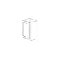 Lunar Slim White Shaker 9" Base Cabinet - Full Height Door - RTA thumbnail