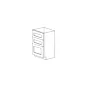 Lunar Slim Oak Shaker 12" Three Drawer Base Cabinet  - RTA thumbnail