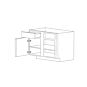 Classic Snow White 36" Blind Base Corner Cabinet - RTA thumbnail