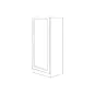 Light Grey Double Shaker 18x54 Lower Pantry Cabinet - RTA thumbnail