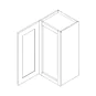 White Double Shaker 21x15 Wall Stackable Cabinet - RTA thumbnail