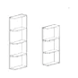 White Oak Shaker 09x42 Wall End Open Shelf Cabinet - RTA thumbnail