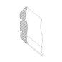 Lunar Grey Shaker Crown Molding Flat 4"x90" thumbnail
