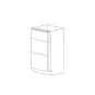 Classic Snow White 15" Vanity - 3 Drawers - RTA thumbnail