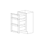 Midnight Java Shaker 18" Drawer Base Cabinet - 3 Drawers - RTA thumbnail