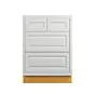 Vintage White Inset 36" Four Drawer Base Cabinet - RTA thumbnail