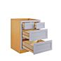 Dark Blue Inset Shaker 36" Four Drawer Base Cabinet - RTA thumbnail