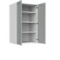 Lunar Grey Shaker 24x61 Pantry Top Part - White Melamine Box - RTA thumbnail
