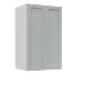 Lunar Grey Shaker 24x61 Pantry Top Part - White Melamine Box - RTA thumbnail