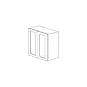 Jersey White Shaker 24x61 Pantry Top Part - Double Door - RTA thumbnail