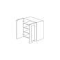 Jersey White Shaker 24x61 Pantry Top Part - Double Door - RTA thumbnail