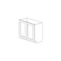 Jersey White 24" Base Cabinet with Full Height Door - RTA thumbnail