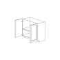 Jersey White 24" Base Cabinet with Full Height Door - RTA thumbnail