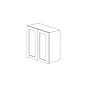 Jersey White Shaker 24x42 Wall Cabinet - Double Door - RTA thumbnail