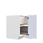 Lunar White Shaker 33" Lazy Susan Corner Base Cabinet - White Melamine Box - RTA thumbnail