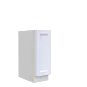 Lunar White Shaker 9" Base Spice Drawer Cabinet - White Melamine Box - RTA thumbnail