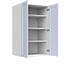 Lunar White Shaker 30x61 Pantry Top Part - White Melamine Box - RTA thumbnail