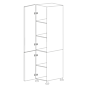 Glossy Gray 24x96 Pantry Cabinet - RTA thumbnail