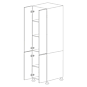 Glossy Gray 30x84 Pantry Cabinet - RTA thumbnail
