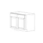 Classic Snow White 36" Sink Base Cabinet - RTA thumbnail