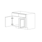 Classic Snow White 36" Sink Base Cabinet - RTA thumbnail