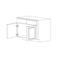 Classic Snow White 42" Sink Base Cabinet - RTA thumbnail