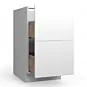 Super Matte Jade 18" Two Drawer Base Cabinet - RTA thumbnail