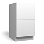 Super Matte Jade 18" Two Drawer Base Cabinet - RTA thumbnail
