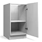 High Gloss Deep Blue 21" Base Cabinet - Full Height Door - RTA thumbnail