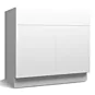 Olmo Miele 33" Sink Base Cabinet with Fake Drawer - RTA thumbnail