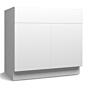 High Gloss Deep Blue 30" Base Cabinet - Double Doors - RTA thumbnail