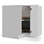 High Gloss Deep Blue 33" Lazy Susan Corner Base Cabinet - RTA thumbnail