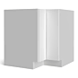 High Gloss Deep Blue 33" Lazy Susan Corner Base Cabinet - RTA thumbnail
