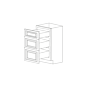 Driftwood Grey 18" Three Drawer Vanity Cabinet - RTA thumbnail
