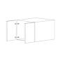 Flat Panel 30x15x24 Wall Cabinet - RTA-Charcoal Gray thumbnail