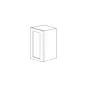 Lunar Slim Oak Shaker 18x42 Wall Cabinet - RTA thumbnail