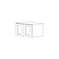 Lunar Slim Oak Shaker 36x15x24 Wall Cabinet - RTA thumbnail