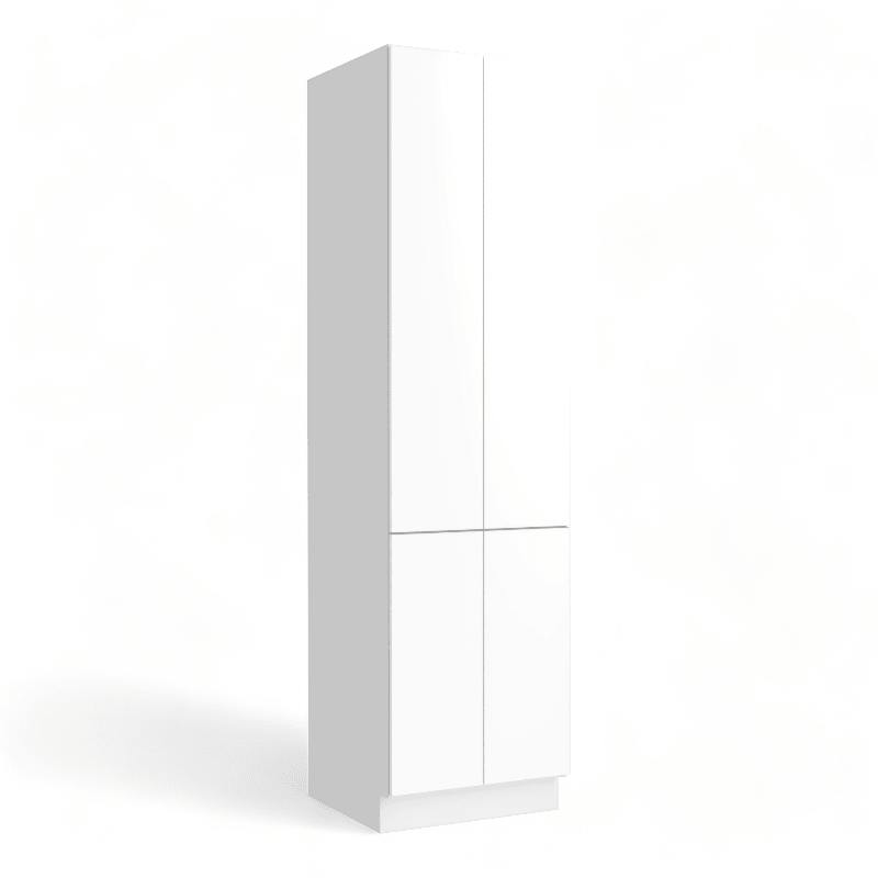 Lacquer Matte Black 24x84 Pantry Cabinet - RTA