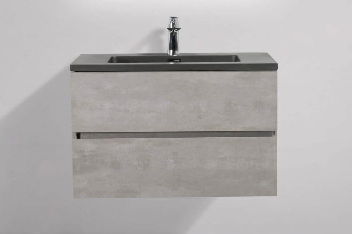 Cement Grey With Acrylic Vanity Top, 30in Bathroom Vanity Top