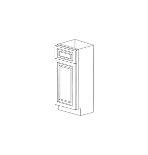 Malibu Dove White 9" Base Cabinet - Pre-Assembled