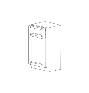 Aspen White Shaker 18" Base Cabinet - Assembled