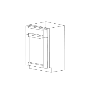 Aspen White Shaker 21" Base Cabinet - Assembled