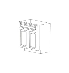 Catalina Coffee Square 24" Base Cabinet RTA