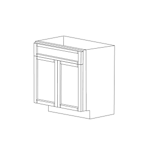 Lexington Espresso Shaker 27x24 Base Cabinet - RTA